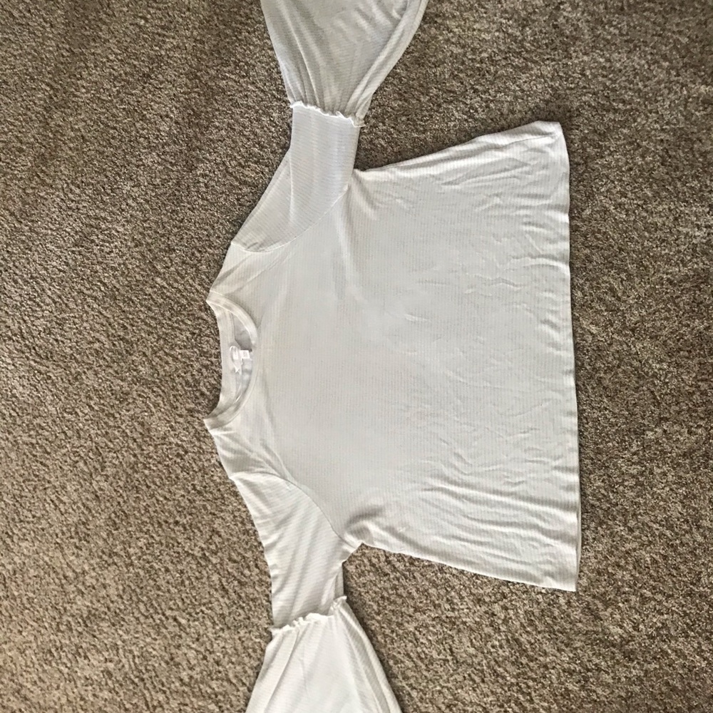 White and Ivory Bell Sleeve